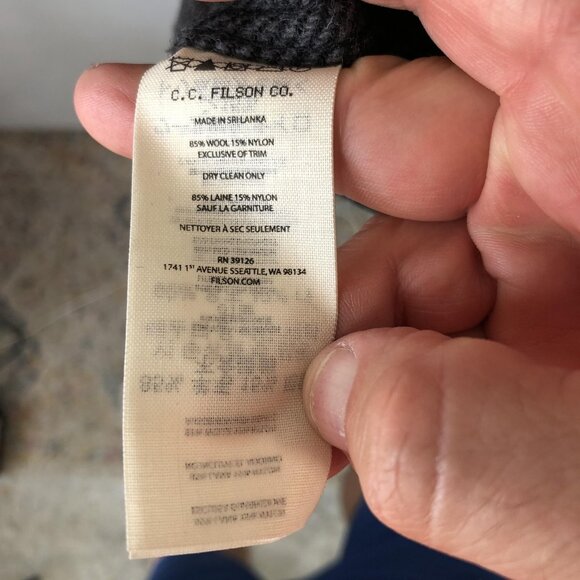 Filson Shirt Jacket Mens 2XL Gray Wool Blend Button Up Seattle Workwear Outdoor - Picture 6 of 15